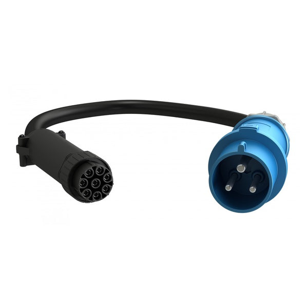 Vertiv FSC1U001 - Facility SIDE Cable, 30/32A, 230V, 7.3KW, 10FT / 3M with IEC 2P+E (IP44) and Universal Connector.