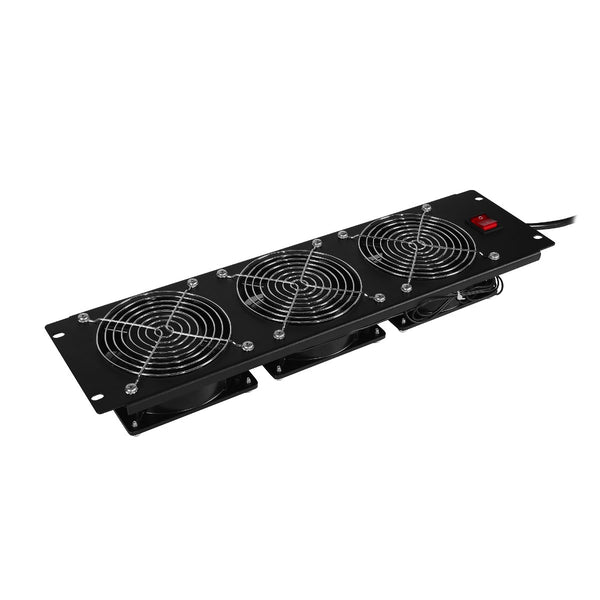 CyberPower CRA11003 Rack Fan Panel, (3) 120V Fans, 290 CFM, NEMA 5-15P, 6.5 ft Cord