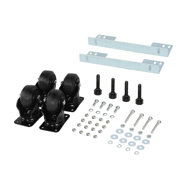 Ensemble de roulettes robustes de 3 po CyberPower CRA60003 pour armoires de rack, paquet de 4, 750 lb par roulette, avec pieds de nivellement