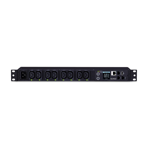 PDU commuté avec compteur par prise CyberPower PDU81005, 1U, entrée IEC C20, 100-120 V, 20 A, (8) prises IEC C13, écran ACL, cordon de 10 pi
