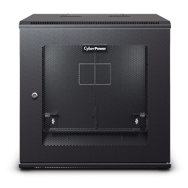 CyberPower CR12U61003 12U Wall-Mount Rack Enclosure, 600 mm Wide, 600 mm Deep, Perforated Door