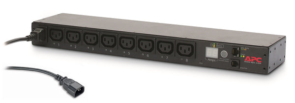 PDU de rack commuté APC NetShelter AP7920B, 1U, monophasé, 2,3 kW 230 V 10A ou 2,5 kW 208 V 12A, 8 prises C13, cordon C14