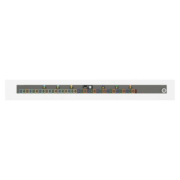 Vertiv Rack PDU - 0U, 208V Delta, 60A, 3P+E (IP44), (24) Locking IEC C13, (12) Locking IEC C19, Switched UNIT Level Monitoring EC