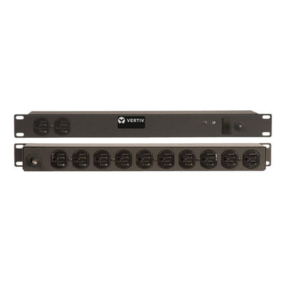Vertiv Rack PDU - 1U, 120V, 15A, 5-15P, (12) 5-15R, Basic Standard