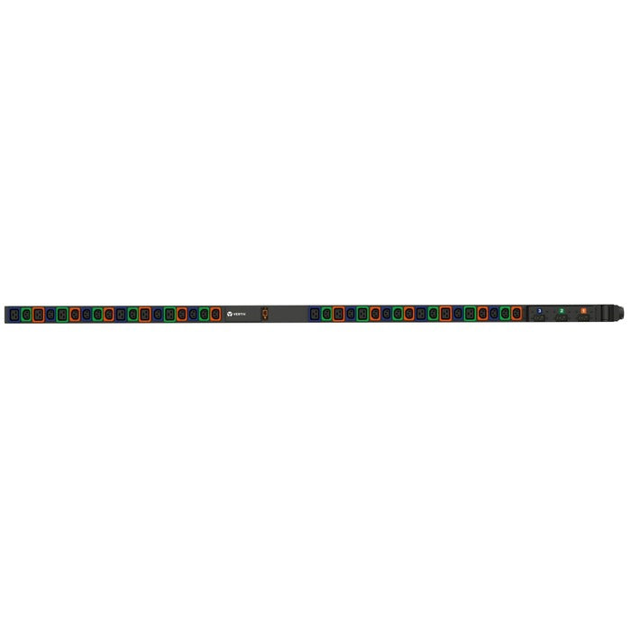 Vertiv Rack PDU - 0U, Variable Power Configuration, MAX 11.0KW, Universal Input, (24) Locking IEC C13, (12) Locking IEC C19, Basic Standard