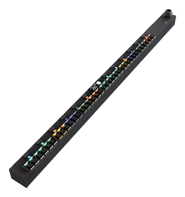 Vertiv PowerIT VP7U60A2 Switched Rack PDU, 36 Outlets (C13, C19), Type E / Type F Plug, 240-415V, 63A, 0U, Vertical