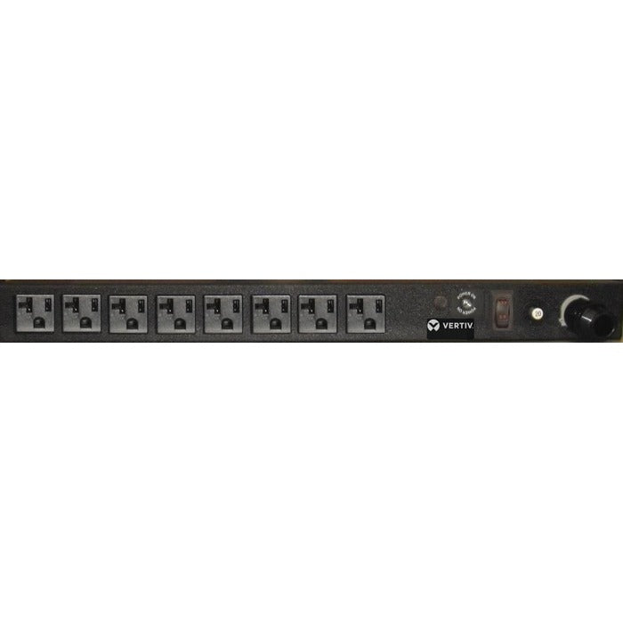 Vertiv Rack PDU - 0U/1U, 120V, 20A, L5-20P, (8) 5-20R, Basic Standard