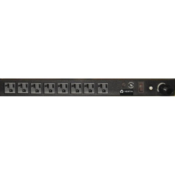 Vertiv Rack PDU - 0U/1U, 120V, 20A, L5-20P, (8) 5-20R, Basic Standard
