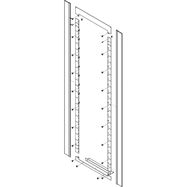 Vertiv BGRK-91-30 Brush Grommet Rail Kit, 91 in. x 30 in.