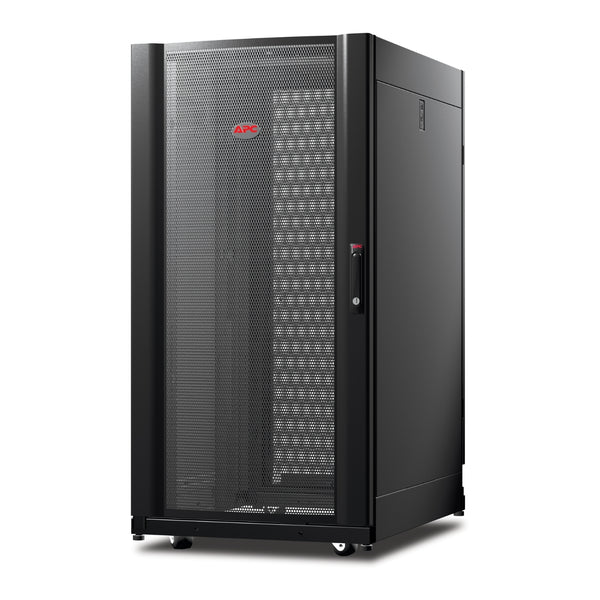 APC NetShelter AV AR3814 24U Server Rack Enclosure, 600 mm W x 806 mm D, 10-32 Threaded Rails, Black