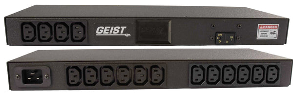 PDU de rack de base Vertiv Geist 50012, 16 prises (C13), fiche IEC 60320, 200-240 V, 20A, 0U, horizontal