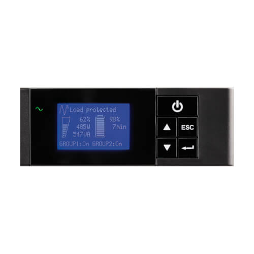 Eaton 5P550R 550VA / 420W UPS line-interactive (rack (1U)) - détail arrière