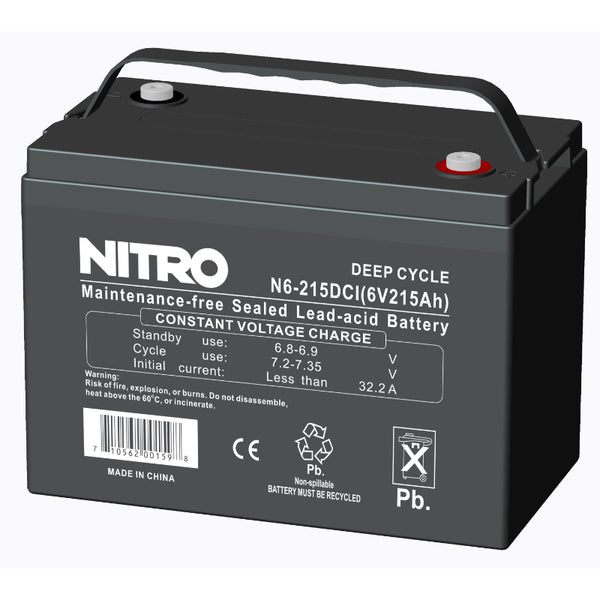 Batterie à décharge profonde AGM 6 V 215 Ah, Nitro N6-215DCI