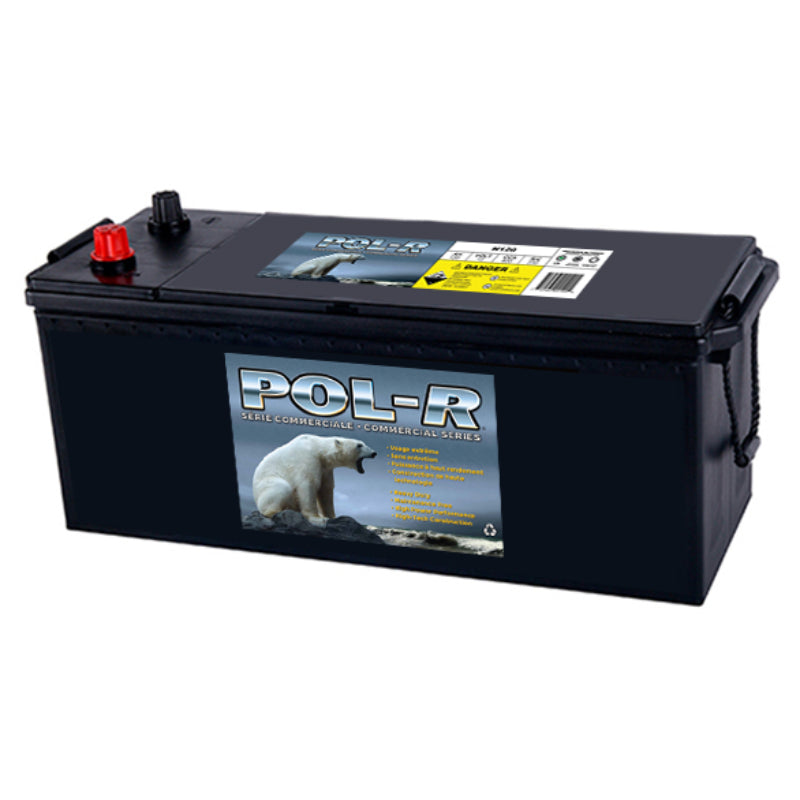 12V Commercial Starting Battery, 800 CCA, Pol-R N120
