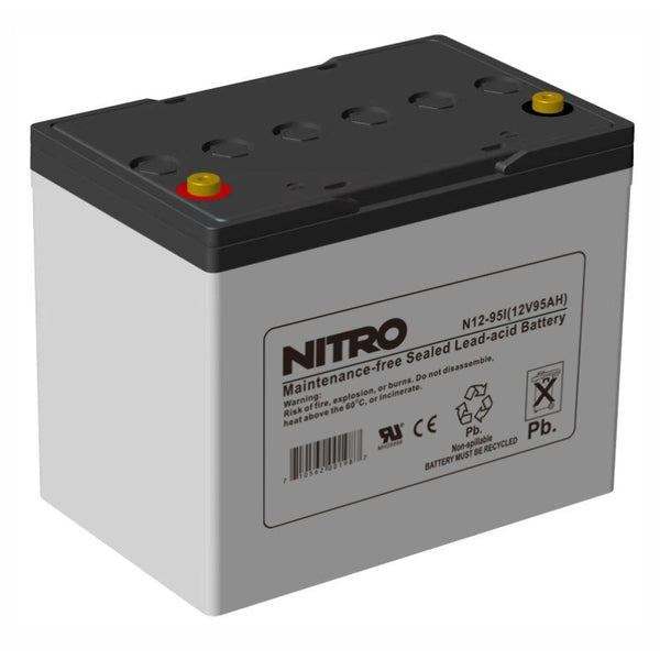12V 95Ah Sealed Lead Acid (SLA) AGM Battery, Nitro N12-95I