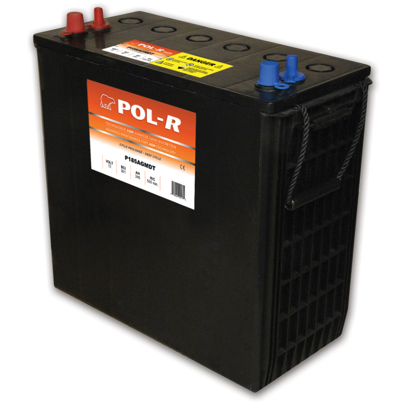 Batterie à décharge profonde AGM 12 V 234 Ah (groupe 921), Pol-R P185AGM