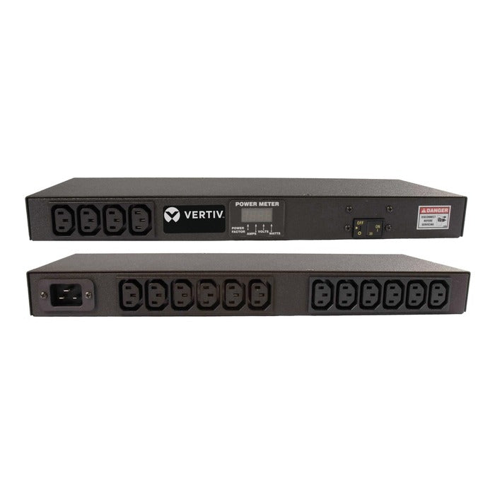 Vertiv Rack PDU - 1U, 120/208V WYE, 20A, C20, (16) C13, Metered Standard