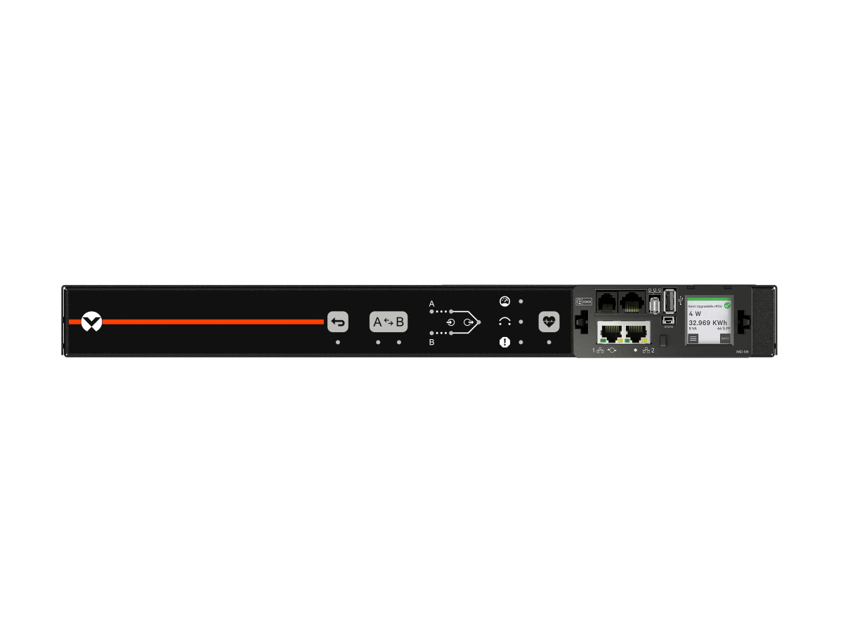 Vertiv VA4N31A0, (1) NEMA L6-30R, 1U, 208 V, 30 A, NEMA L6-30P