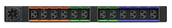 PDU de rack surveillé Vertiv Geist VP4UU1A0, 12 prises (C13, C19), 240/415 V, 16A, 0U, horizontal