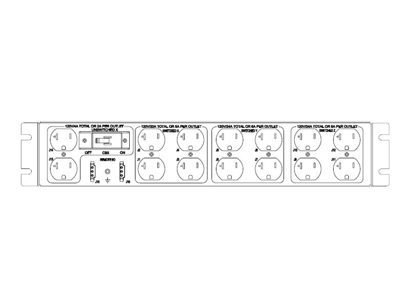 Eaton EPO Rack PDU, 2U (PC2641-D-R)