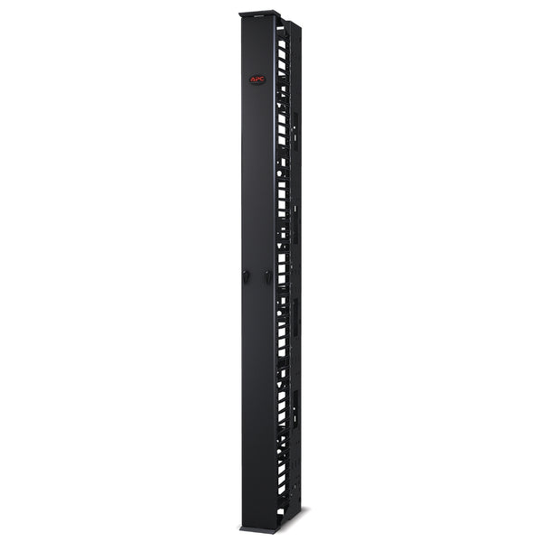 Gestionnaire de câbles vertical APC Performance AR8615 pour bâtis à 2 et 4 montants, 84 po H x 6 po L, simple face avec porte