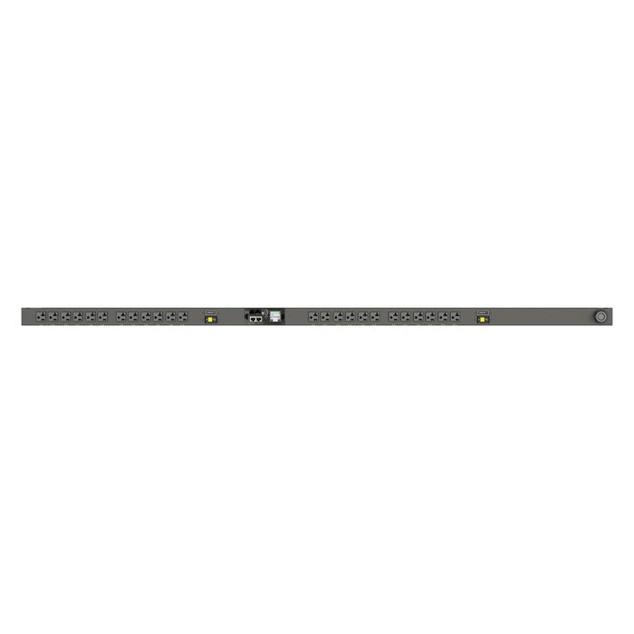 Vertiv Rpdu, Switched UNIT Level Monitoring EC, 30A, 120V, 2.8KW, Vertical, (24) NEMA 5-20R, 10FT / 3M Power CORD with L5-30P, Black Powder Coat.