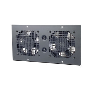APC NetShelter WX AR8206ABLK Roof Fan Tray, 120V 50/60 Hz, 2 Fans, 220 CFM