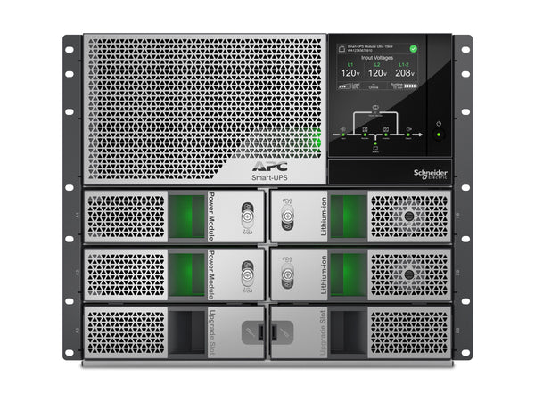 APC by Schneider Electric Smart-UPS Modular Ultra (Symmetra Modular) 10000VA Rackmount 6U 208/240V or 400V 3-Phase - SYH10K6RMI