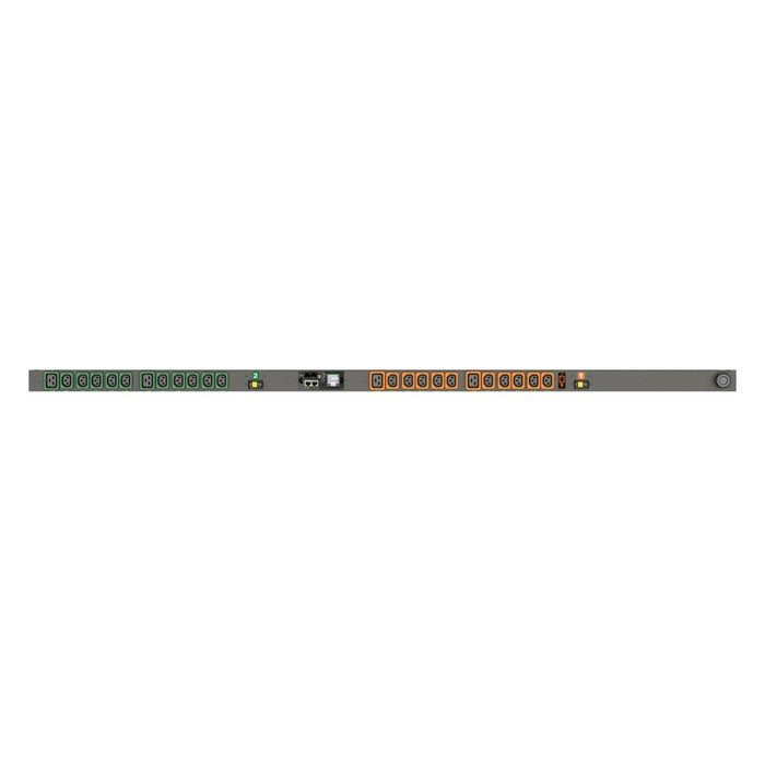 Vertiv Rack PDU - 0U, 208V, 30A, L6-30P, (20) Locking IEC C13, (4) Locking IEC C19, Switched UNIT Level Monitoring EC