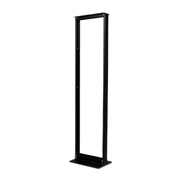 APC NetShelter AR201 45U 2-Post Rack, #12-24 Threaded Holes, Black