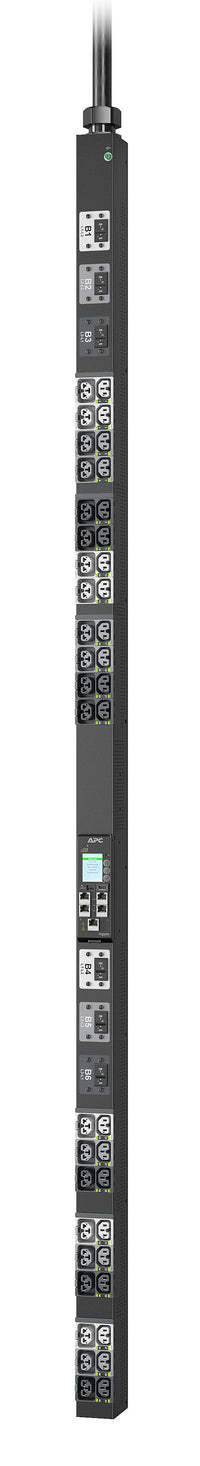 PDU de rack Advanced Gen 2 APC NetShelter APDU11451SW, commuté, 3 phases, 14,4 kW, 208 V 50A, CS8365C, 42 prises