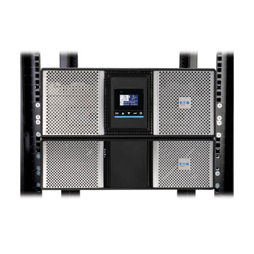 Eaton 9PX11KTF11MG2 11000VA / 11000W Online Double-Conversion UPS (Rack/Tower) — Angled view