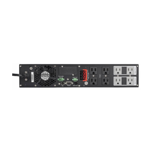 Eaton 9PX1500RT-L 1500VA / 1350W Online Double-Conversion UPS (Rack/Tower) — Lithium-Ion — Back view