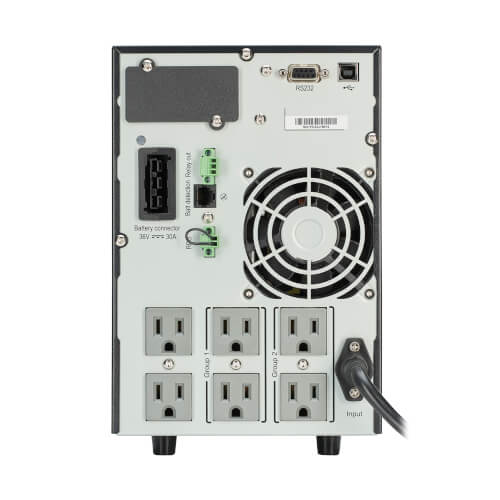 Eaton 9SX1000 1000VA / 900W Online Double-Conversion UPS — Back view