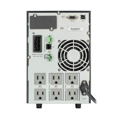 Eaton 9SX1000 1000VA / 900W Online Double-Conversion UPS — Back view