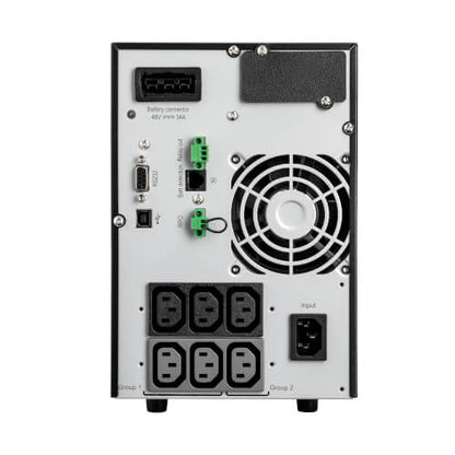 Eaton 9SX1500G 1500VA / 1350W Online Double-Conversion UPS (Rack/Tower) — Back view
