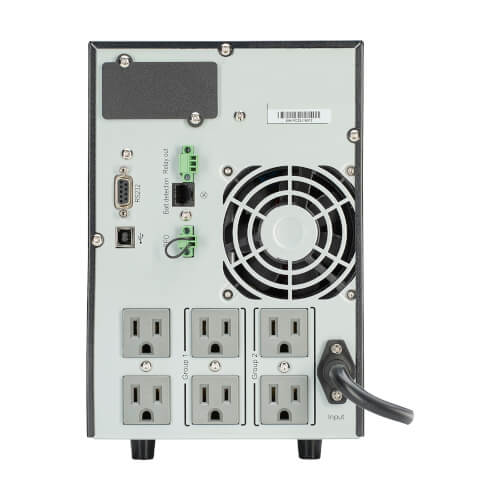 Eaton 9SX700 700VA / 630W Online Double-Conversion UPS — Back view