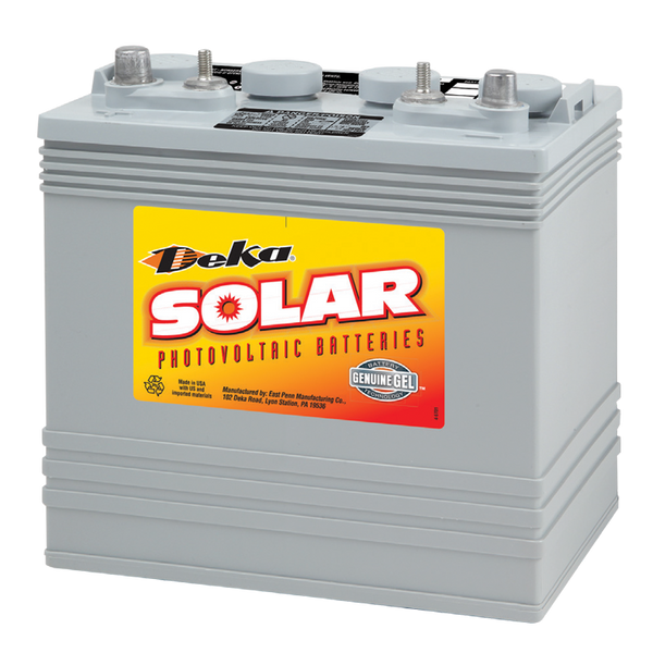 8V 140Ah Gel Deep Cycle Solar Battery, Deka Solar 8G8VGC
