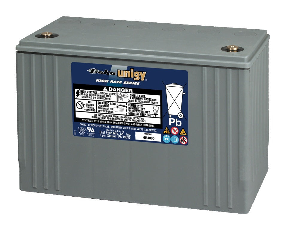12V 420 W/cell High Rate UPS Battery, Deka HR4000