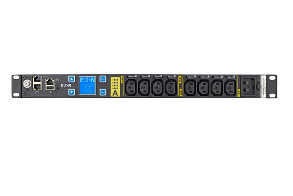 Bandeau d'alimentation (PDU) géré pour rack Eaton EMAT10-10, 1U, 16 A, 200-240 V, entrée IEC 60320 C20, (8) C13