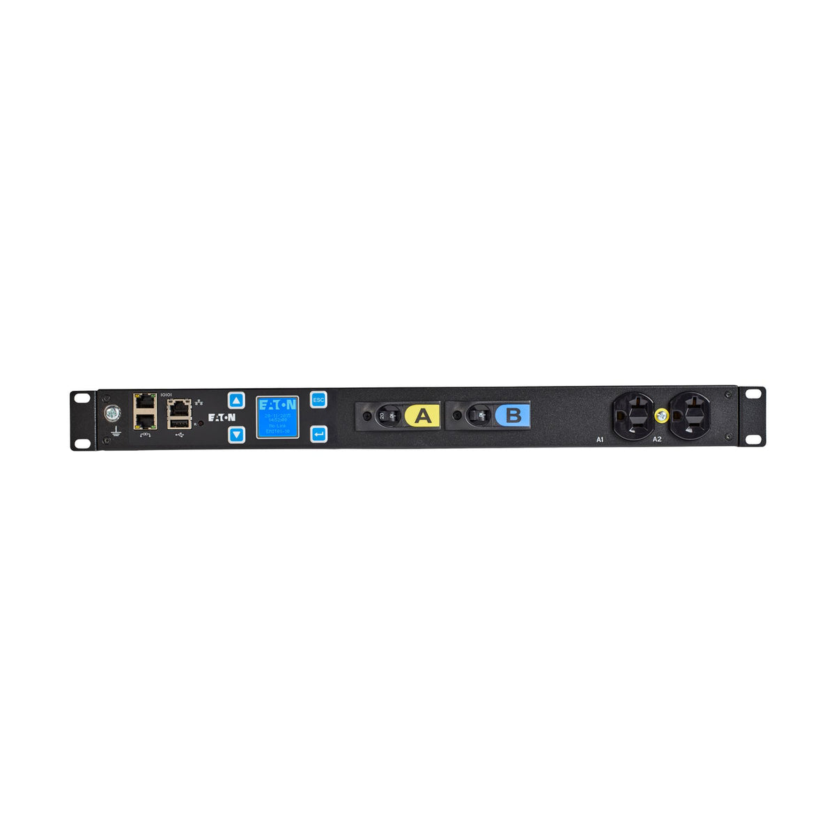 Eaton Metered Input Rack PDU EMIT03-10, 1U, 24 A, 120 V, NEMA L5-30P, (12) NEMA 5-20R