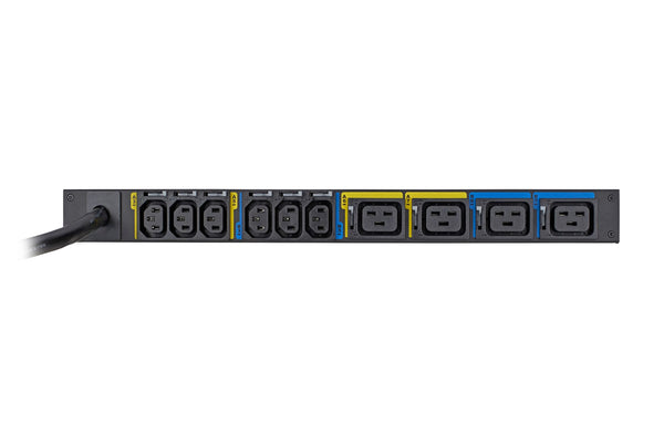 Bandeau d'alimentation (PDU) avec mesure à l’entrée pour rack Eaton EMIT06-10, 1U, 24 A, 200-240 V, fiche NEMA L6-30P, (10) C13 + (4) C19