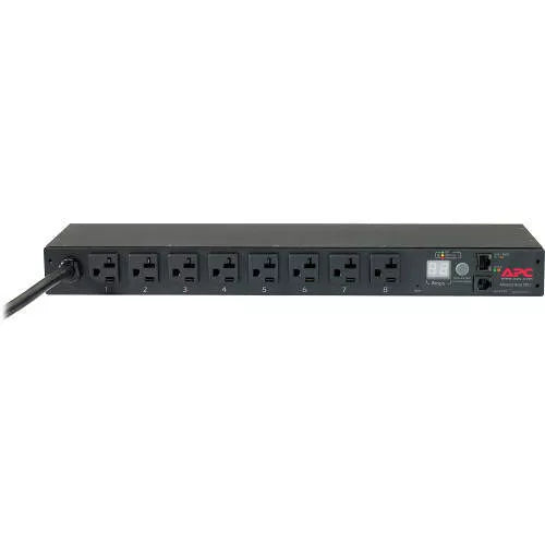 APC RACK PDU,METERED,1U,20A, 120V, (8) 5-20