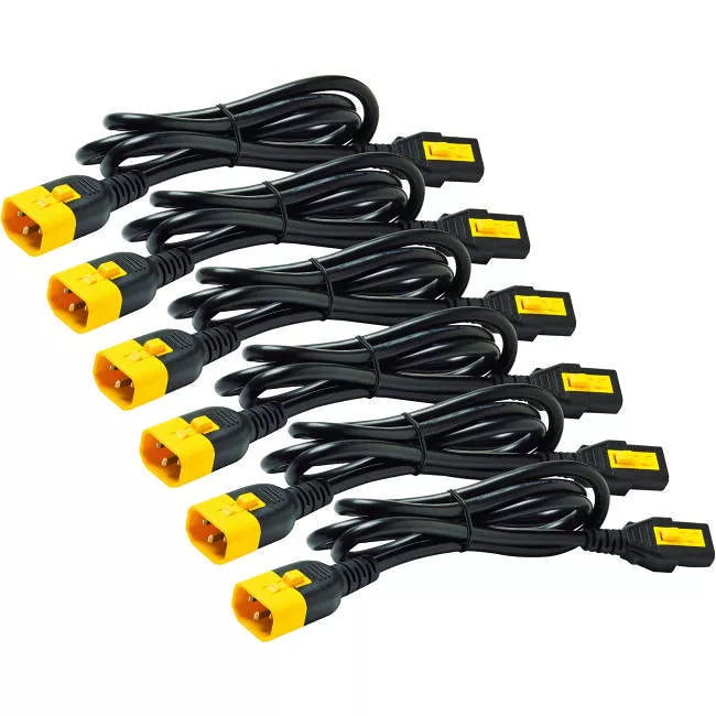 APC Power CORD KIT (6 EA), Locking, C13 to C14, 0.6M