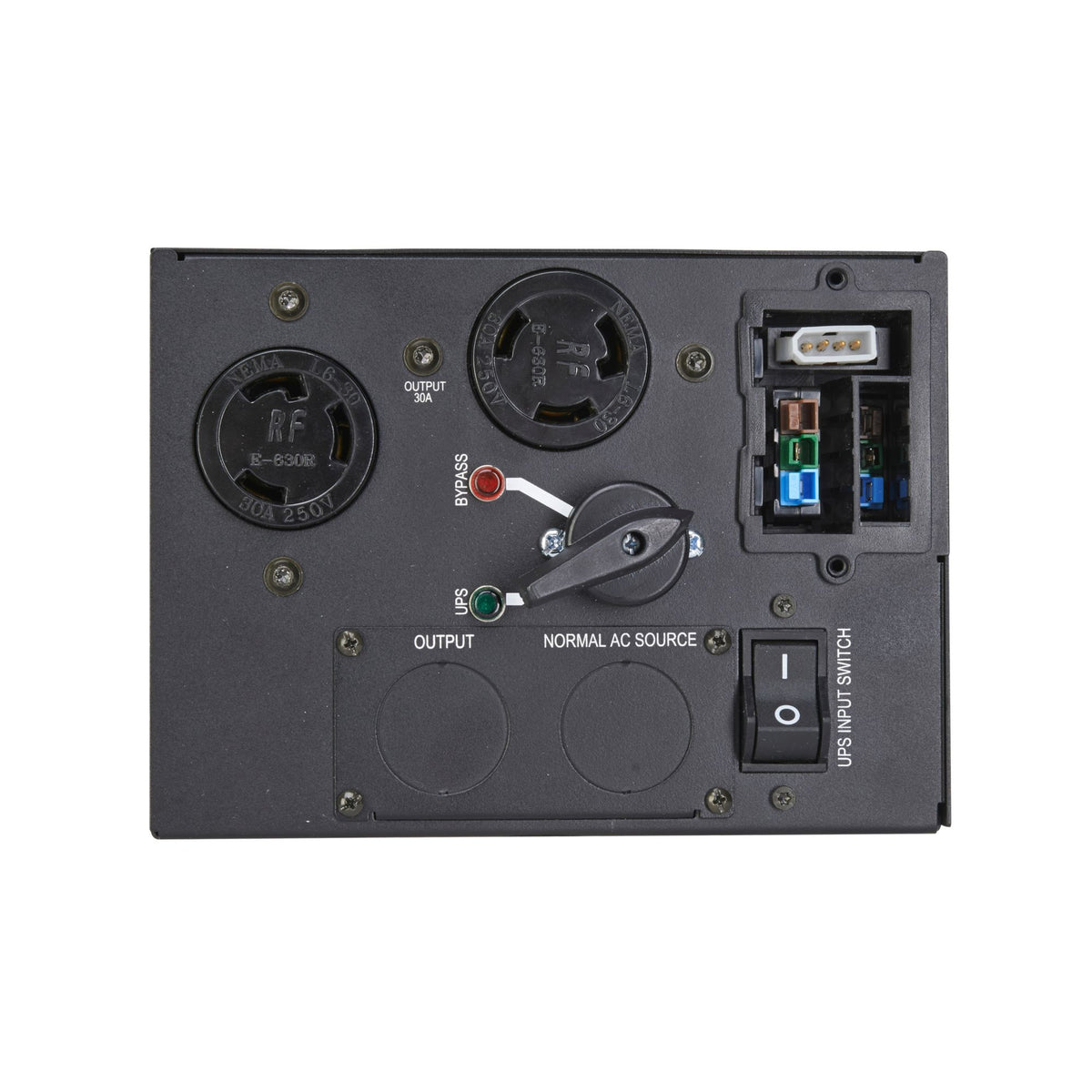 Eaton 9PX maintenance bypass MBP6K208, Hardwired input, Outputs: (2) L6-30R