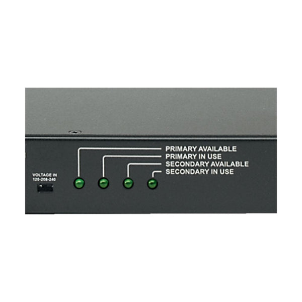PDU de rack à commutateur de transfert automatique Eaton PWATSL530007, 1U, entrée L5-30P, 2,88 kW, 110-125 V, 24 A, monophasé, prises : (1) L5-30R