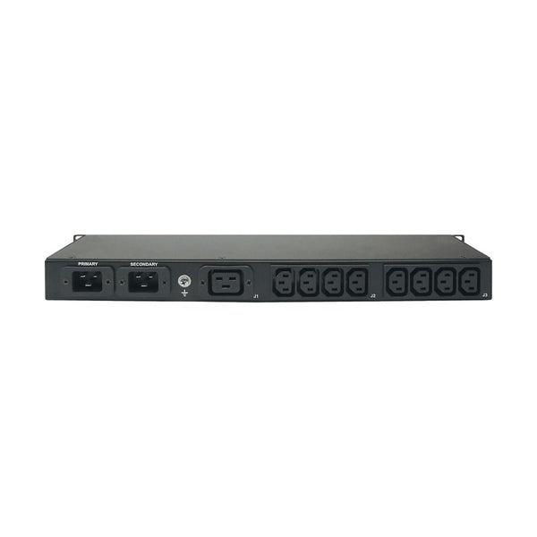 PDU de rack à commutateur de transfert automatique Eaton T2235-A1-CFB15S, 1U, entrée (2) 5-15P, 1,44 kW, 110-125 V, 12 A, monophasé, prises : (8) 5-15R