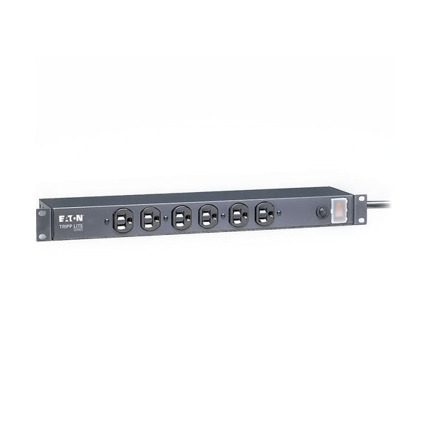 Barre d’alimentation pour rack 1U Tripp Lite RS-0615-F, 120 V, 15 A, 6 prises à l’avant, cordon de 15 pi (4,57 m)