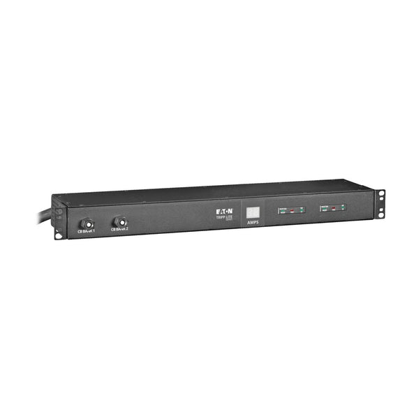 PDU monophasé avec compteur local Tripp Lite PDUMH30-ISO avec protection contre les surtensions, 1U, entrée L5-30P, 2,9 kW, 120 V, 24 A, 12 prises : (12) 5-20R, cordon de 15 pi