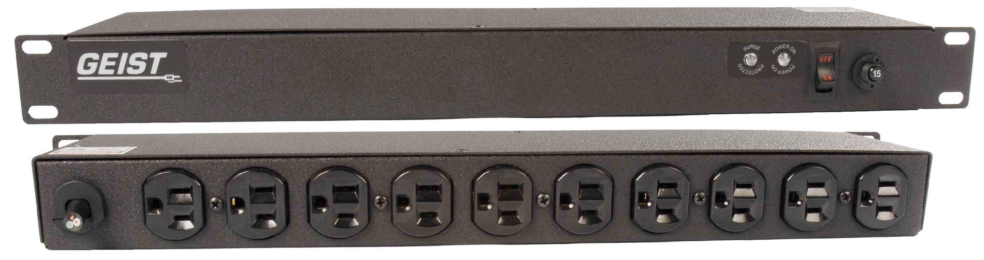 Vertiv Rack PDU - 1U, 120V, 15A, 5-15P, (10) 5-15R, Basic Surge